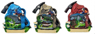 Magnet Sommer Rucksack 3fach